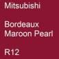 Preview: Mitsubishi, Bordeaux Maroon Pearl, R12.